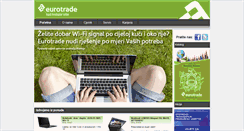 Desktop Screenshot of eurotrade.hr